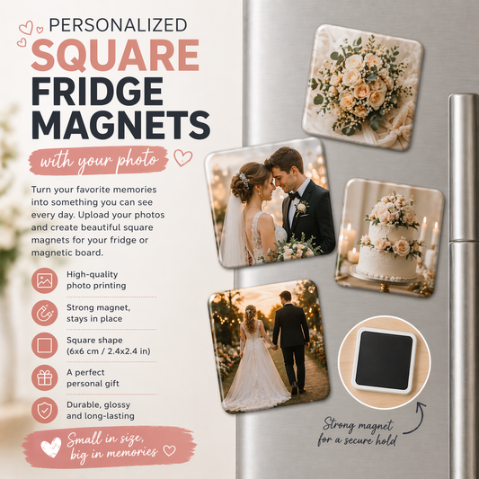 Personalised magnet 5x5 cm